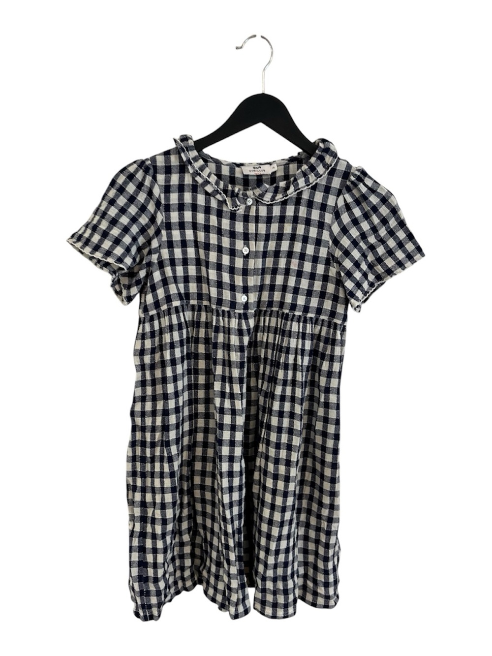 Cyrillus black and White Gingham Short Sleeve Dress